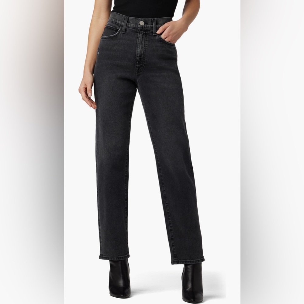 NWT, 31, Hudson Jeans, High rise straight ankle jeans in a washed black